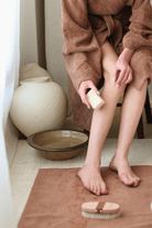 Irya-Velluna Tekli Havlu Banyo Paspası 50x80 Mocha-Banyo Paspası-5-Milagron.com