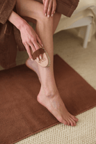 Irya-Velluna Tekli Havlu Banyo Paspası 50x80 Mocha-Banyo Paspası-6-Milagron.com