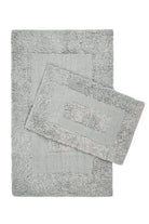 İRYA-Vivian 2’Li Takım Banyo Paspası %100 Pamuk 40X60 + 60X90 Gri-Paspas-2-Milagron.com