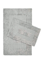 Irya-Vivian 2’li Takım Banyo Paspası %100 Pamuk 40x60 + 60x90 Gri-Banyo Paspası-2-Milagron.com