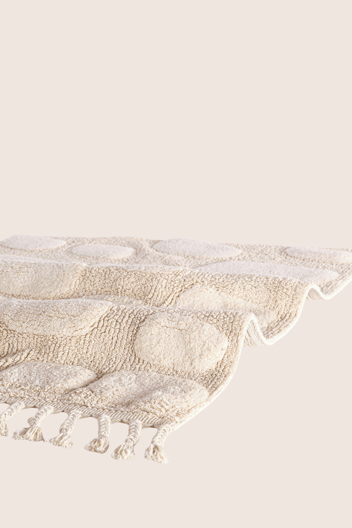 İRYA-Wall Tekli Banyo Paspası %100 Pamuk 70X150 Cm Ekru-Paspas-6-Milagron.com