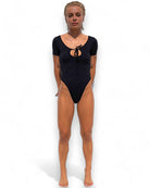 Iamlovein-Black Call Me Bodysuit-Bodysuit-1-Milagron.com
