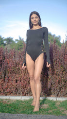 Iamlovein-Black Sira Long Sleeve Bodysuit-Bodysuit-1-Milagron.com