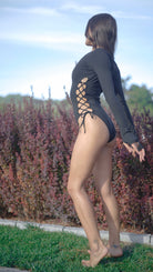 Iamlovein-Black Sira Long Sleeve Bodysuit-Bodysuit-3-Milagron.com