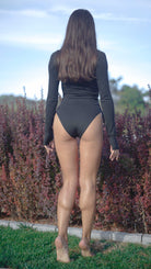 Iamlovein-Black Sira Long Sleeve Bodysuit-Bodysuit-4-Milagron.com