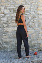 Iamlovein-Black Vira Shalwar-Pantolon-3-Milagron.com