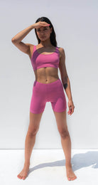 Iamlovein-Bubble Gum' Biker Shorts-Şort-1-Milagron.com