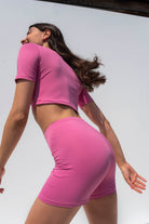 Iamlovein-Bubble Gum' Biker Shorts-Şort-2-Milagron.com