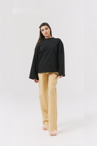 Iamlovein-Caramel Sundae Eco Comfort Trousers-Kumaş Pantolon-2-Milagron.com
