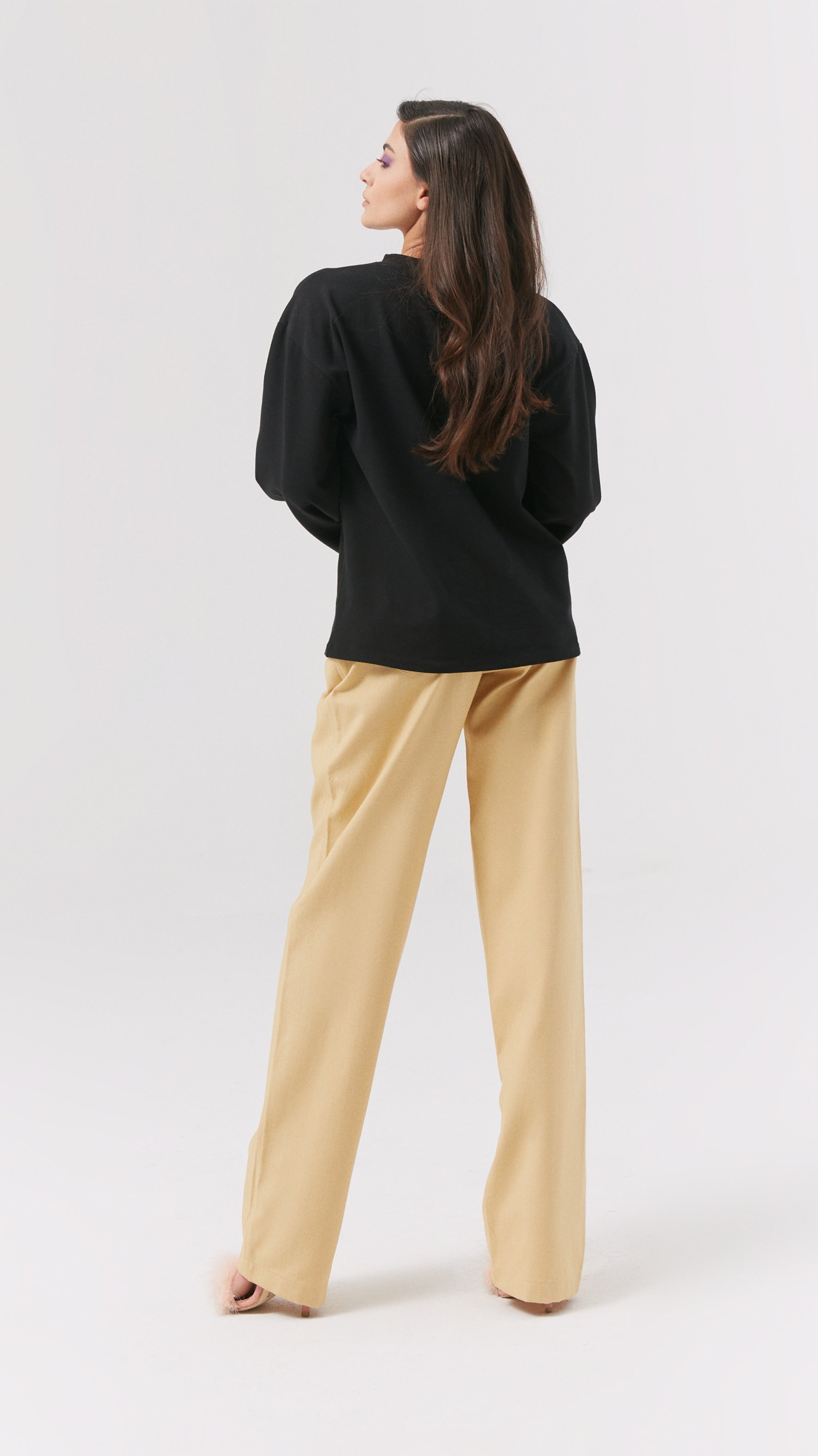 Iamlovein-Caramel Sundae Eco Comfort Trousers-Kumaş Pantolon-4-Milagron.com
