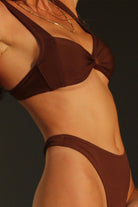 Iamlovein-Coffee Bean' Mum Bikini Top-Bikini & Mayo-3-Milagron.com