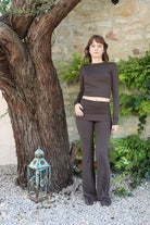 Iamlovein-Coffee Bean' Tulip Pant-Pantolon-1-Milagron.com