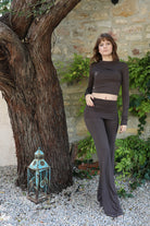 Iamlovein-Coffee Bean' Tulip Pant-Pantolon-3-Milagron.com