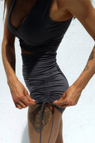 Iamlovein-Eclipse' Shirring Shorts-Şort-2-Milagron.com