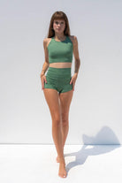 Iamlovein-Fresh Mint Spider Bra-Top-1-Milagron.com