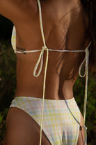Iamlovein-Gingham' Trio Bikini Top-Bikini Üstü-3-Milagron.com