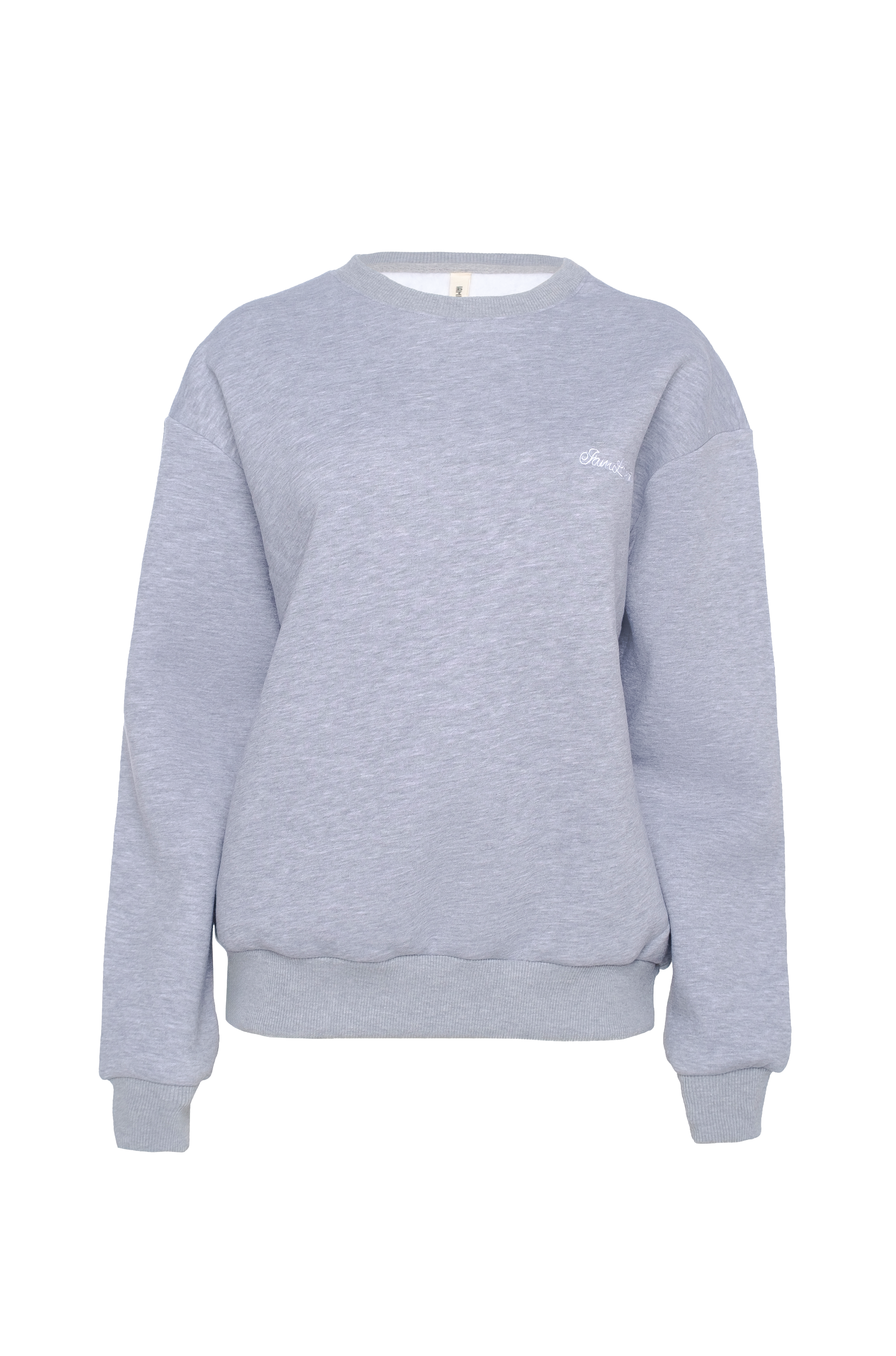 Iamlovein-Gray Marl Sweatshirt-Sweatshirts & Hoodies-1-Milagron.com