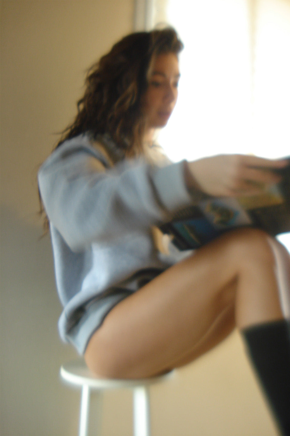 Iamlovein-Gray Marl Sweatshirt-Sweatshirts & Hoodies-4-Milagron.com