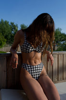 Iamlovein-Pied De Poule' Full Coverage Bikini Bottom-Bikini Altı-4-Milagron.com