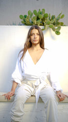 Iamlovein-SORUNLU - White' Uttana Jacket-Ceket-1-Milagron.com