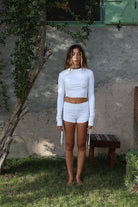 Iamlovein-White' Ava Long Sleeve Top-Top-1-Milagron.com
