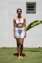 Iamlovein-White' Biker Shorts-Şort-1-Milagron.com