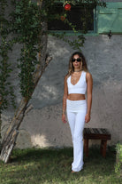 Iamlovein-White' Tulip Pant-Pantolon-1-Milagron.com