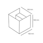 Kube Apli̇k Soğuk Gri̇ Ø10X10 Cm Led 6W Ip65 3000K