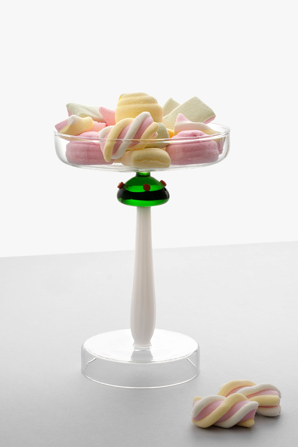 Ichendorf Milano-Alice Yeşil Mantar Figürlü Cam Kek Standı-Kek Standı-2-Milagron.com