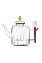 Ichendorf Milano-Baykuş Figürlü Cam Teapot-Çaydanlık-1-Milagron.com