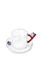 Ichendorf Milano-Böğürtlen Figürlü Borosilikat Cam Çay Fincanı-Çay Fincanı-1-Milagron.com