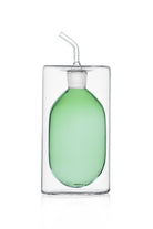 Ichendorf Milano-Cilindro Çift Duvarlı Yeşil Borosilikat Cam Yağ Şişesi 250 ml-Yağ Şişesi-1-Milagron.com