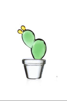 Ichendorf Milano-Desert Plants Sarı Çiçekli Yeşil Kaktüs Figürlü Cam Dekoratif Obje-Cam Obje-1-Milagron.com