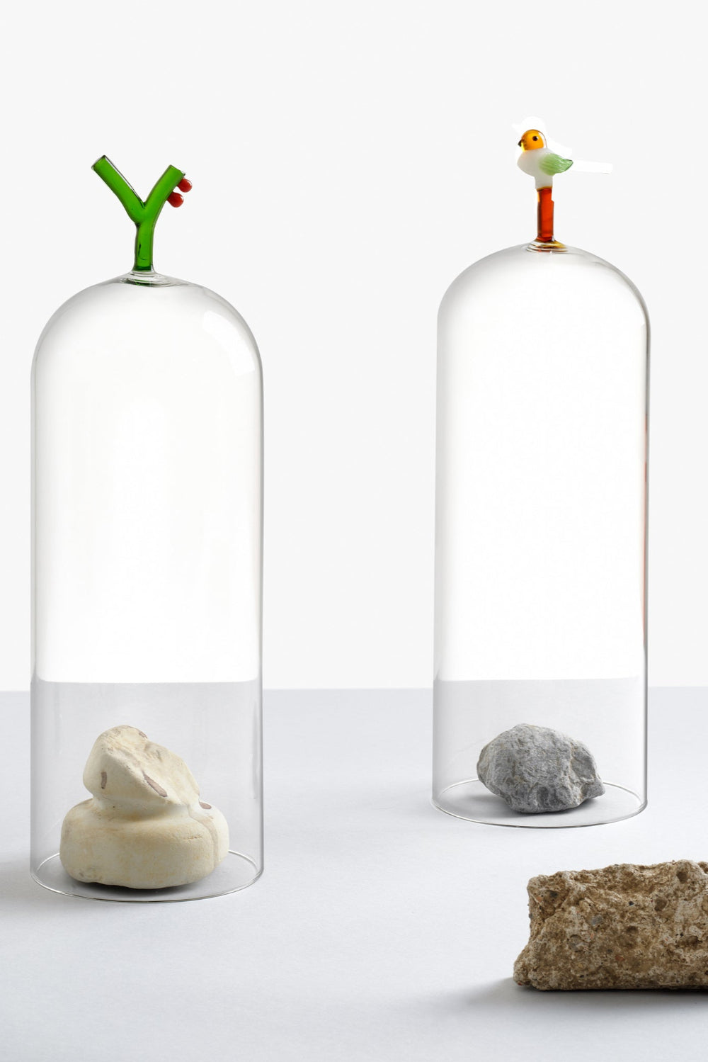 Ichendorf Milano-Kuş Figürlü Cam Kubbe-Saklama Kabı-2-Milagron.com