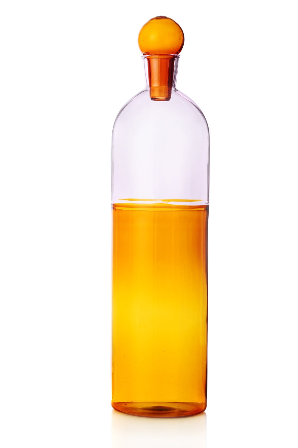 Ichendorf Milano-Light Colore Koleksiyonu Kapaklı Amber/Pembe Cam Şişe-Şişe-1-Milagron.com