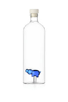 Ichendorf Milano-Mavi Hipopotam Figürlü Tıpalı Cam Şişe-Şişe-1-Milagron.com