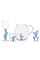 Ichendorf Milano-Mavi Kaktüs Gövdeli Cam Bardak-Kadeh-3-Milagron.com