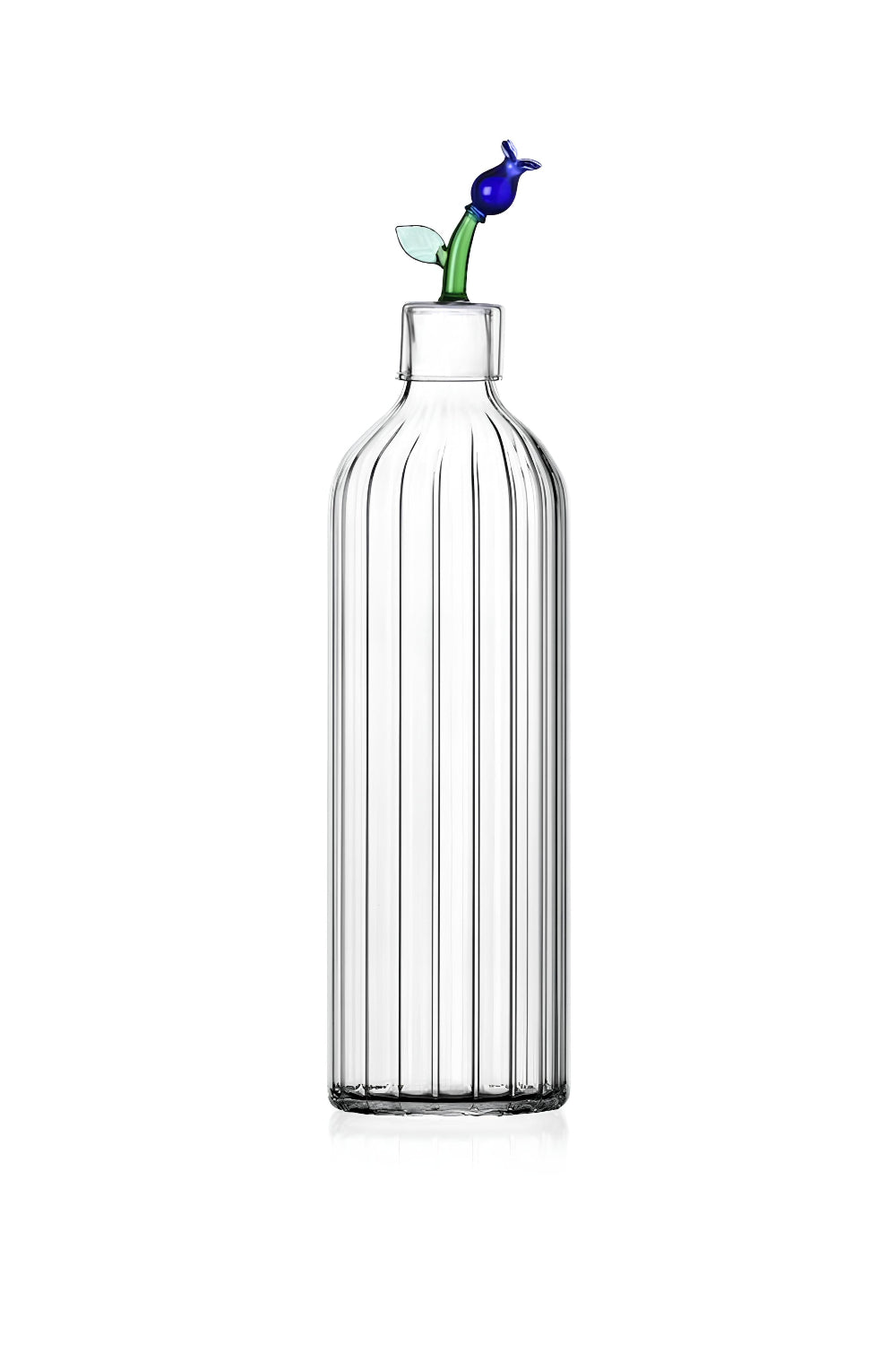 Ichendorf Milano-Mavi Çiçek Figürlü Cam Şişe-Şişe-1-Milagron.com