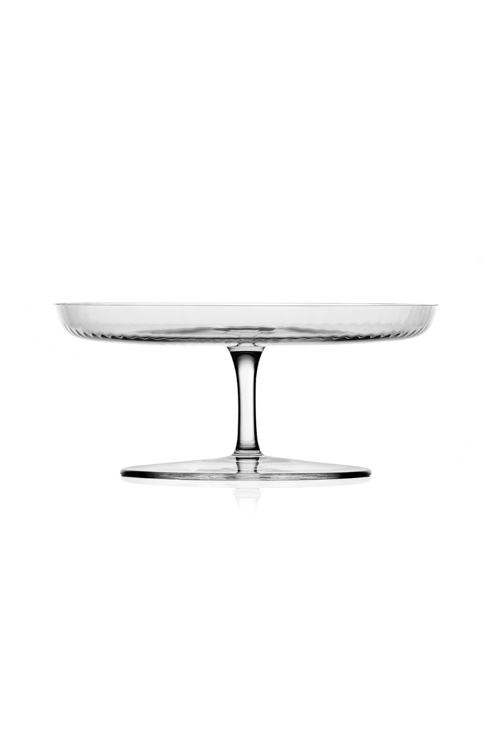Ichendorf Milano-Pleats Koleksiyonu Cam Ayaklı Servis Tabağı-Sunum Aksesuarları-1-Milagron.com