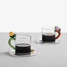 Ichendorf Milano-Salyangoz Figürlü Cam Kahve Bardağı-Kahve Fincanı-2-Milagron.com