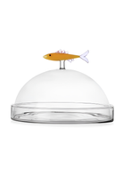 Ichendorf Milano-Sardalya Figürlü Cam Saklama Kabı-Saklama Kabı-1-Milagron.com