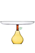 Ichendorf Milano-Sarı Armut Tabalı Cam Kek Standı-Sunum Aksesuarları-1-Milagron.com