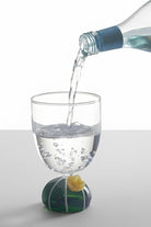 Ichendorf Milano-Sarı Çiçekli Kaktüs Tabanlı Cam Bardak-Bardak-2-Milagron.com