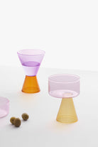 Ichendorf Milano-Travasi Amber Ve Mor Renkli Cam Bardak-Kadeh-2-Milagron.com