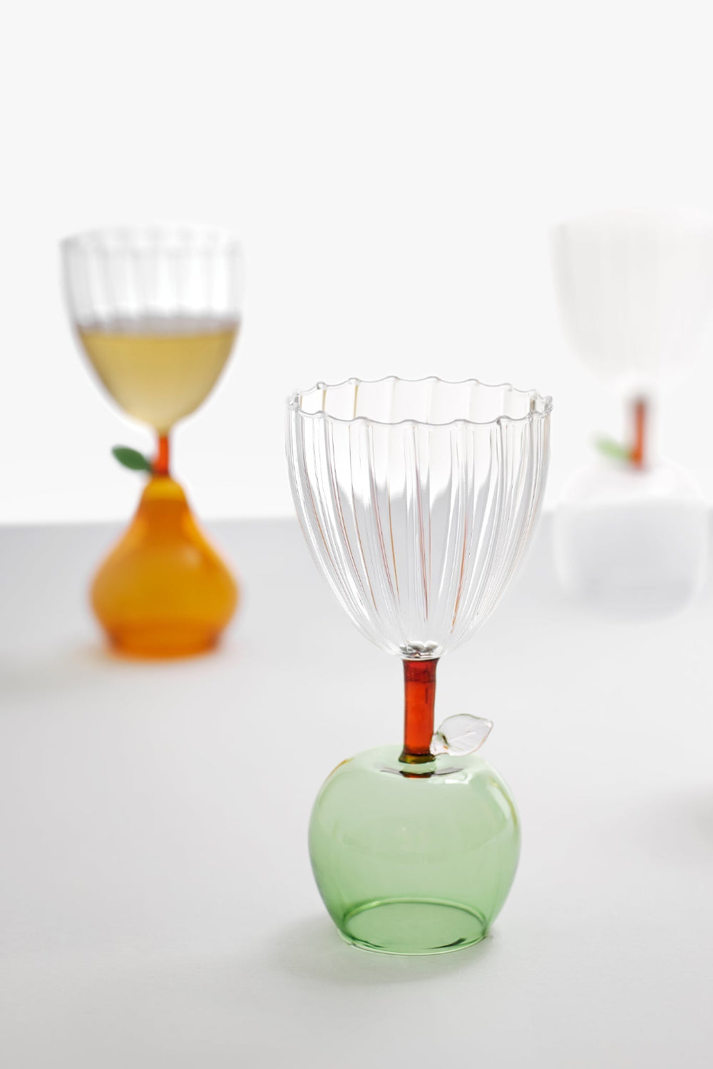 Ichendorf Milano-Turuncu Armut Tabanlı Cam Bardak-Kadeh-3-Milagron.com