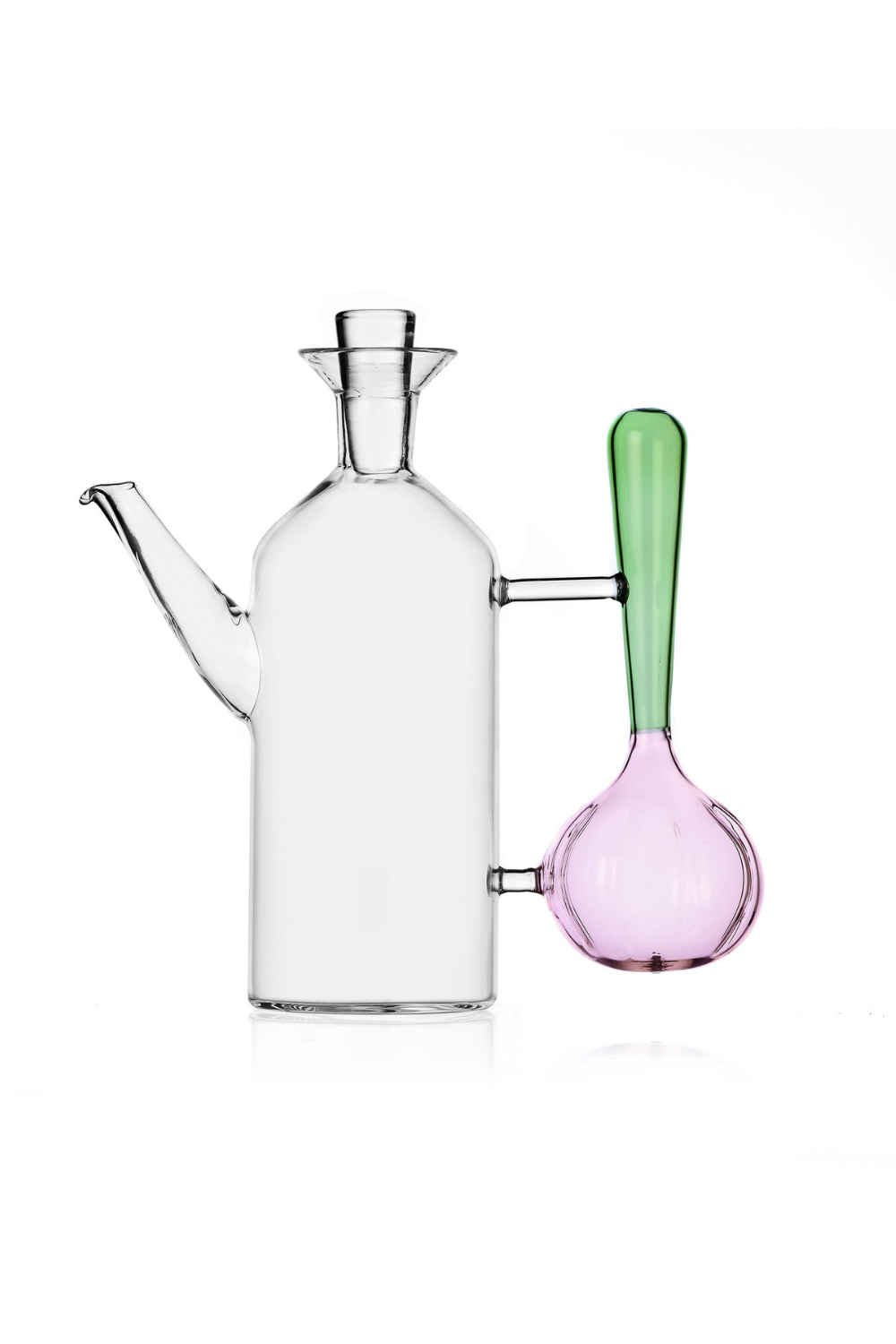 Ichendorf Milano-Vegetables Koleksiyonu Taze Soğan Figürlü Saplı Cam Yağ Şişesi 500ml-Yağ Şişesi-1-Milagron.com