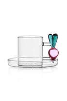 Ichendorf Milano-Vegetables Koleksiyonu Turp Figürlü Cam Kahve Fincanı-Kahve Fincanı-1-Milagron.com