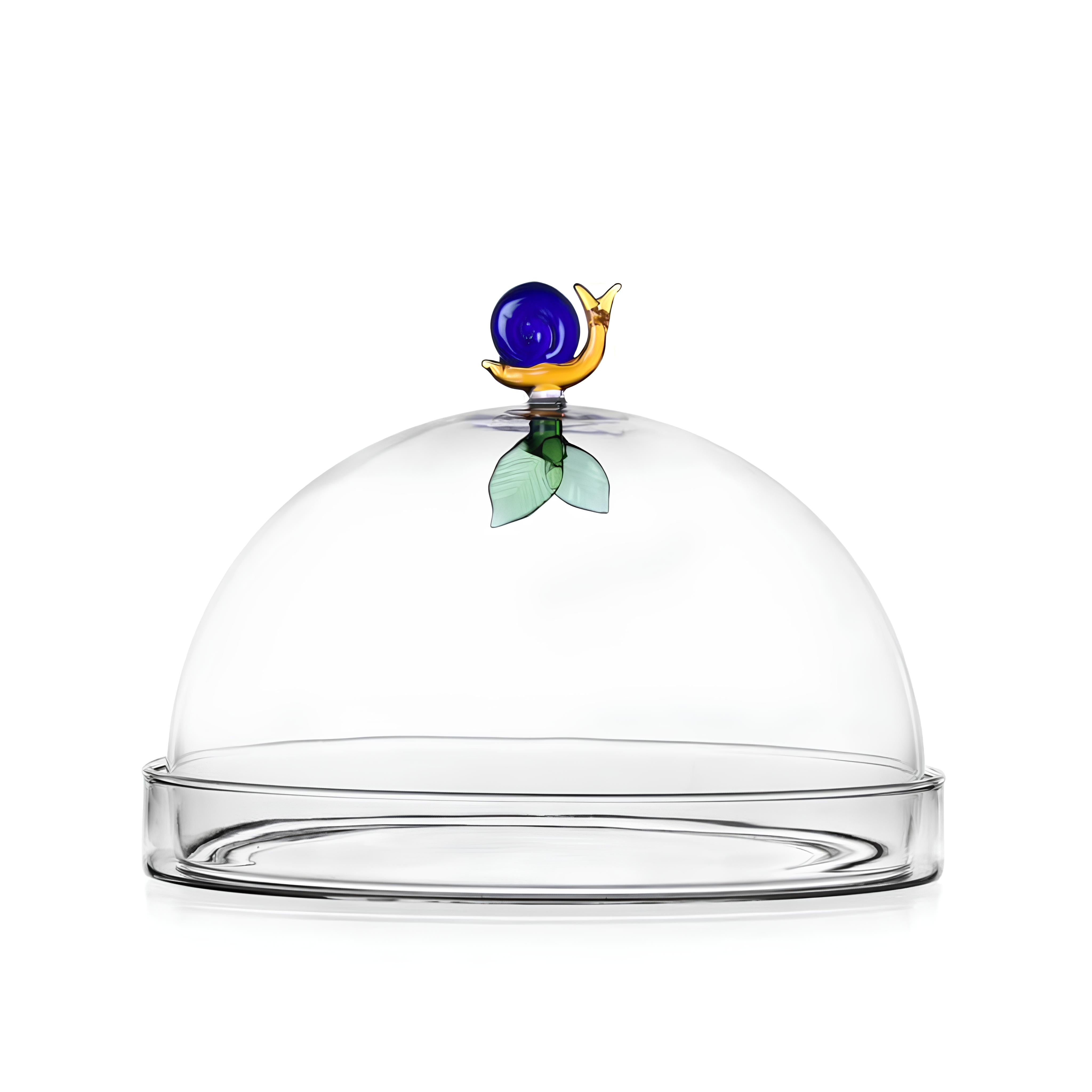 Ichendorf Milano-Yaprak Ve Salyangoz Figürlü Cam Saklama Kabı-Saklama Kabı-1-Milagron.com