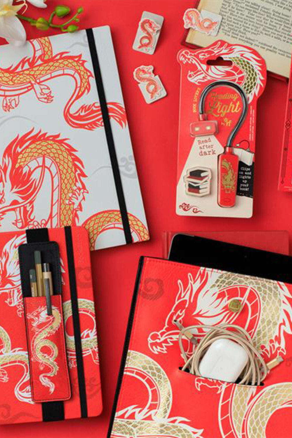If-Bookaroo Books & Stuff Pouch Kitap&Defter Kılıfı Warrior Dragon-Defter-4-Milagron.com