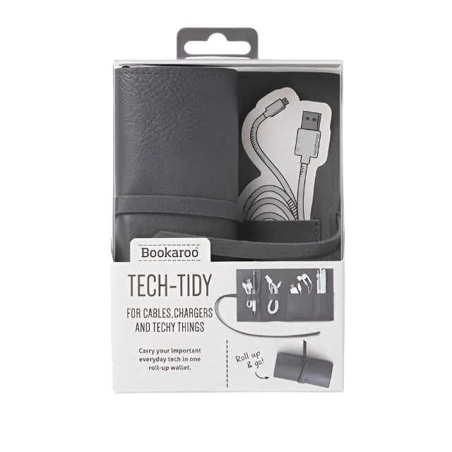 If-Bookaroo Travel Tech Tidy Kablo Düzenleyici Charcoal-Kablo Düzenleyici-1-Milagron.com